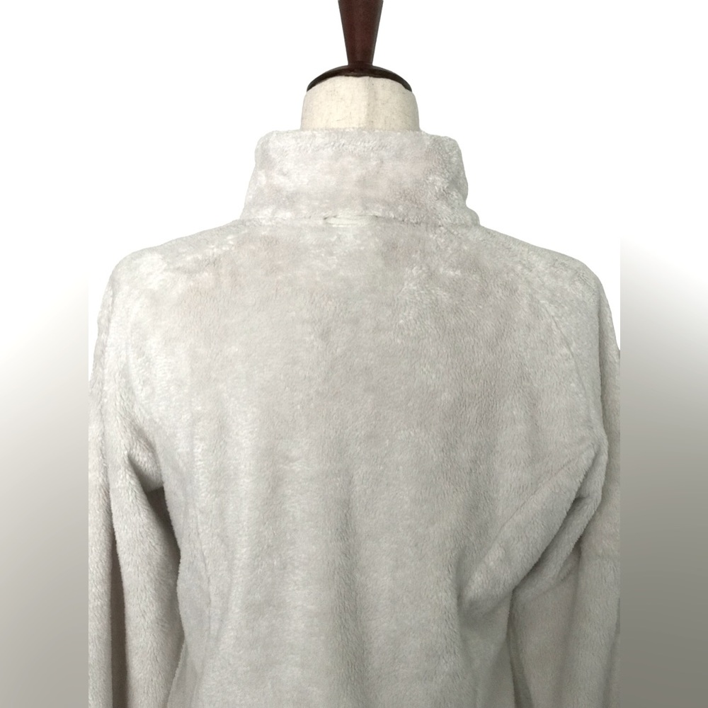 The North Face Fleece Jacket Zipper Pockets Full Zip Cream Color Size Small - Picture 9 of 13